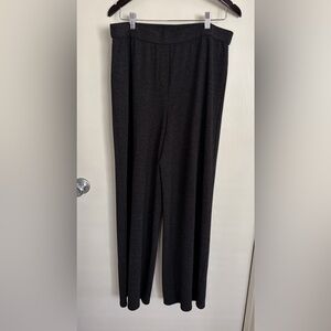 J. Jill Wearever Collection Pull On Wide Leg XL Career Comfy Stretch Black